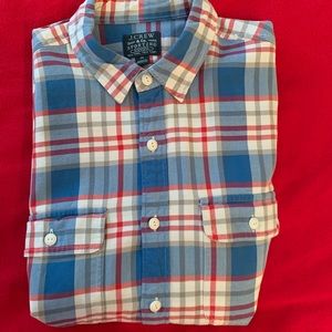 Plaid flannel J crew shirt